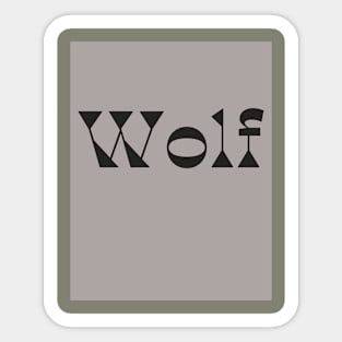 Wolf Sticker